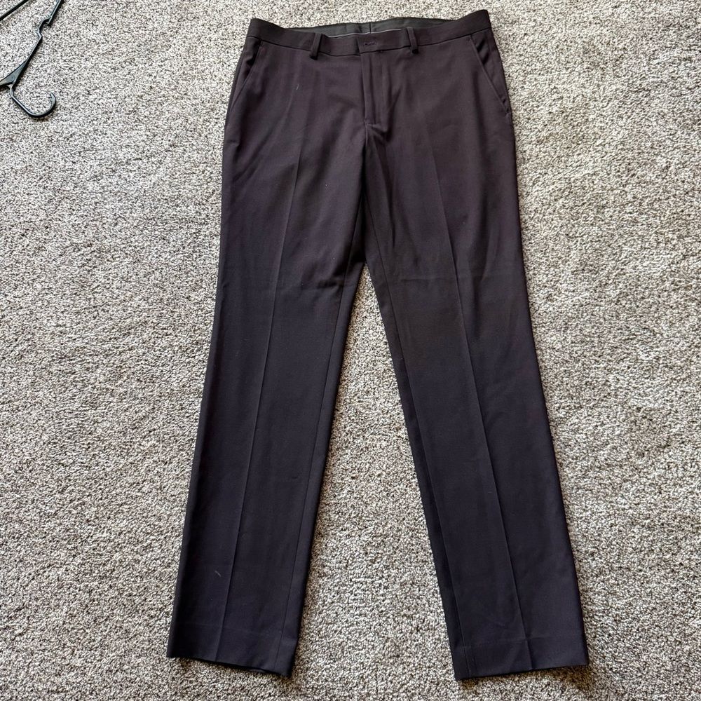 INC Men's 33x32 Dress Pants Deep purple / plum color pressed straight leg